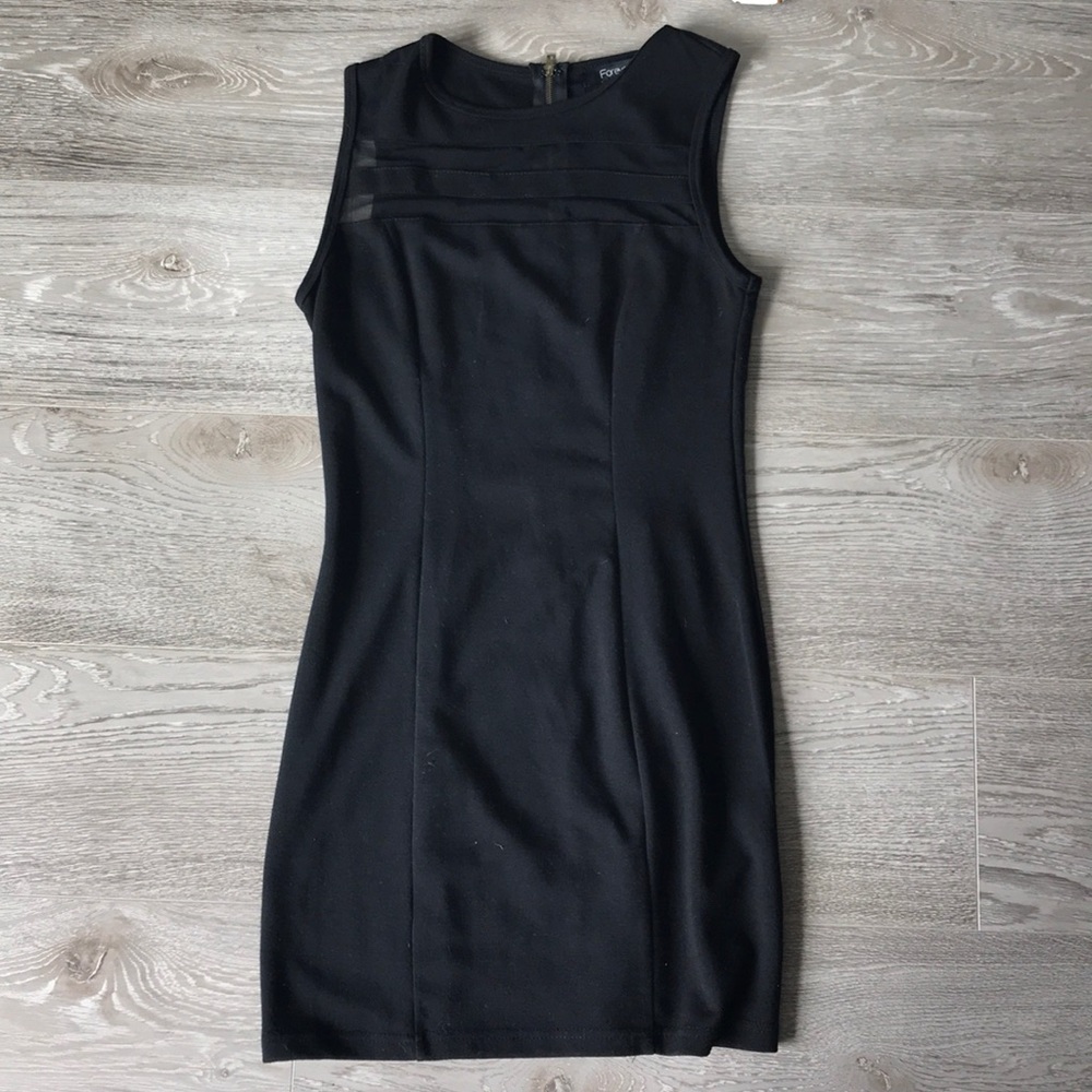 Forever 21 black mini tank top dress